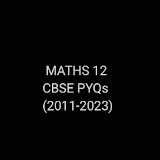 CBSE 12 PYQs- MATHEMATICS