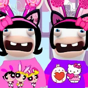 Pink RabbidDot and White RabbidDee Fan