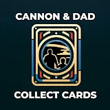 Cannon And Dad Collect Cards