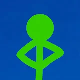 Green Stick Figure