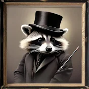 top hat racoon two