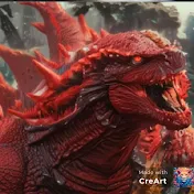 Legendary Red Godzilla Evolved