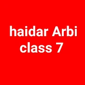 Haidar Arbi class 7