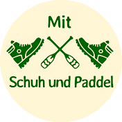 Mit Schuh und Paddel