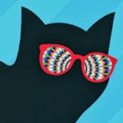 Funky Black Cat