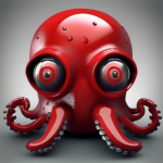 Red octopus