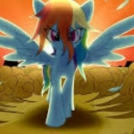 **rainbow dash rosy dash cloud**