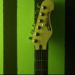 green guitar