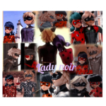 ❤Lady bug and cute cat noir