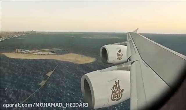 فرود عصرگاهی ایرباس A380 در دبی شبیه ساز الماس
