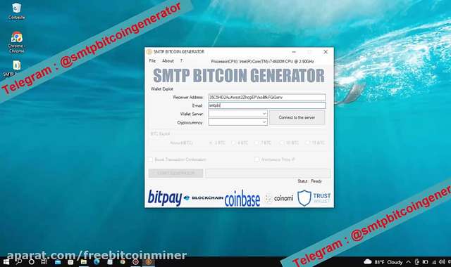 How to generate 10 BTC for real with SMTP BITCOIN GENERATOR | LIVE VIDEO