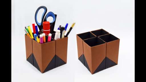 make a wooden Pen Stand / Pencil Holder 