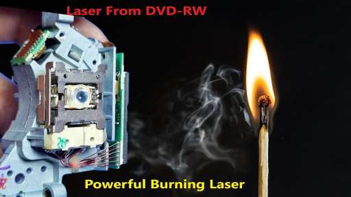 how to make burning laser with DVD at home / hacked 