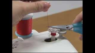 How to Thread and Properly Insert a Bobbin - Brother JX2517 Lightweight  Full Size Machine 