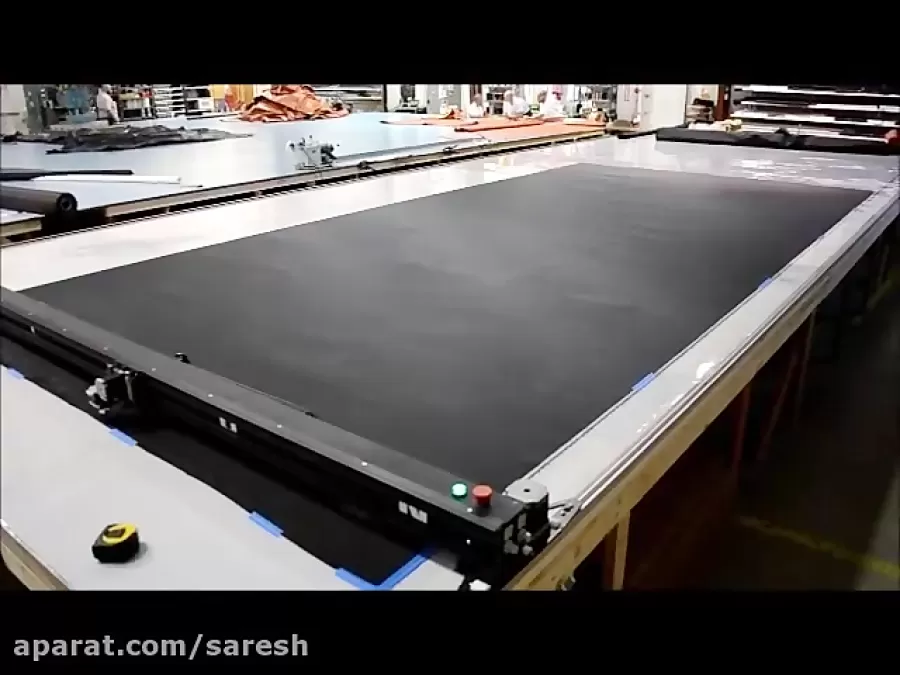 Automatic Fabric Spreading and Fabric Cutting machine //Gerber