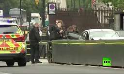 لحظه دستگیری راننده خودرویی که به پارلمان بریتانیا برخورد کرد