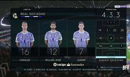 خلاصه بازی رئال سوسیداد 4-2 بارسلونا (درخشش مسی و سوارز)
