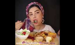 اسمرفود|چالش غذا خوری|مایی اسمر|خوردن قارچ سوخاری|اسمرفود ایرانی|موکبانگ ایرانی