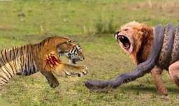 مستند حیات وحش - جنگ و نبرد شیر با مار پایتون