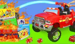برنامه کودک ماشین بازی _ با داستان آتش سوزی ماشین ها