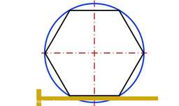 ترسیم شش ضلعی منتظم با گونیا