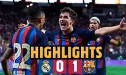 خلاصه بازی رئال مادرید ۰-۱ بارسلونا