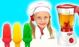 برنامه کودک-بانوان سرگرمی کودک جدید-آلیشیا و پاپا-بستنی سبزیجات-بانوان سرگرمی