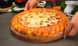 لذت آشپزی | طرز تهیه پیتزا بشقابی در خانه
