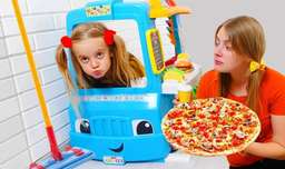 برنامه کودک آنابلا - اسباب بازی کامیون مواد غذایی - سرگرمی کودک