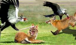 حمله عقاب به روباه | جنگ و نبرد حیوانات | شکار سریع عقاب وحشی | حیات وحش