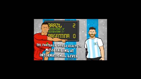 کارتون طنز تمسخر ناکامی مسی توسط رونالدو! (زیرنویس فارسی)