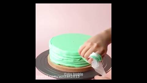 تزیین کیک - آموزش کیک - نان و شیرینی