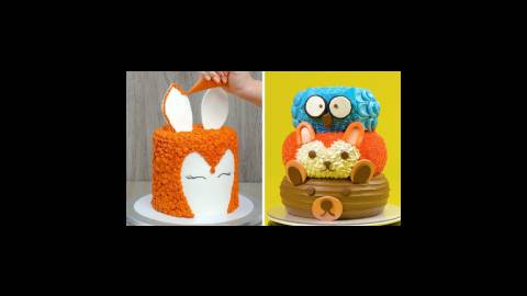 تزئین کیک حیوانات - آموزش کیک تولد