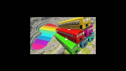 کارتون ماشین بازی جدید:: اتوبوس های رنگی:: انیمیشن ماشین بازی