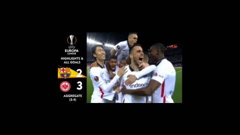 بارسلونا 2-3 فرانکفورت | خلاصه بازی | لیگ اروپا