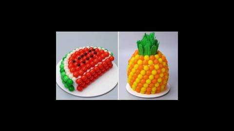 طرز تهیه کیک میوه ای :: کیک آناناسی جدید :: کیک تولد