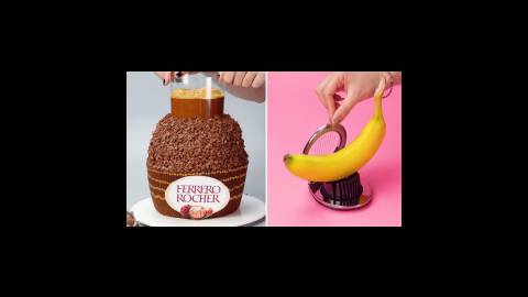 آموزش تزیین کیک شکلاتی و موزی :: کیک خانگی و تولد