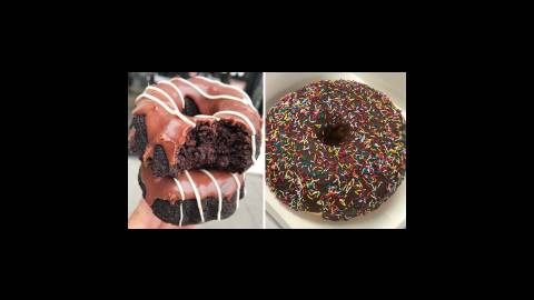 آموزش 10 ایده کیک دونات شکلاتی :: کیک و شیرینی خانگی