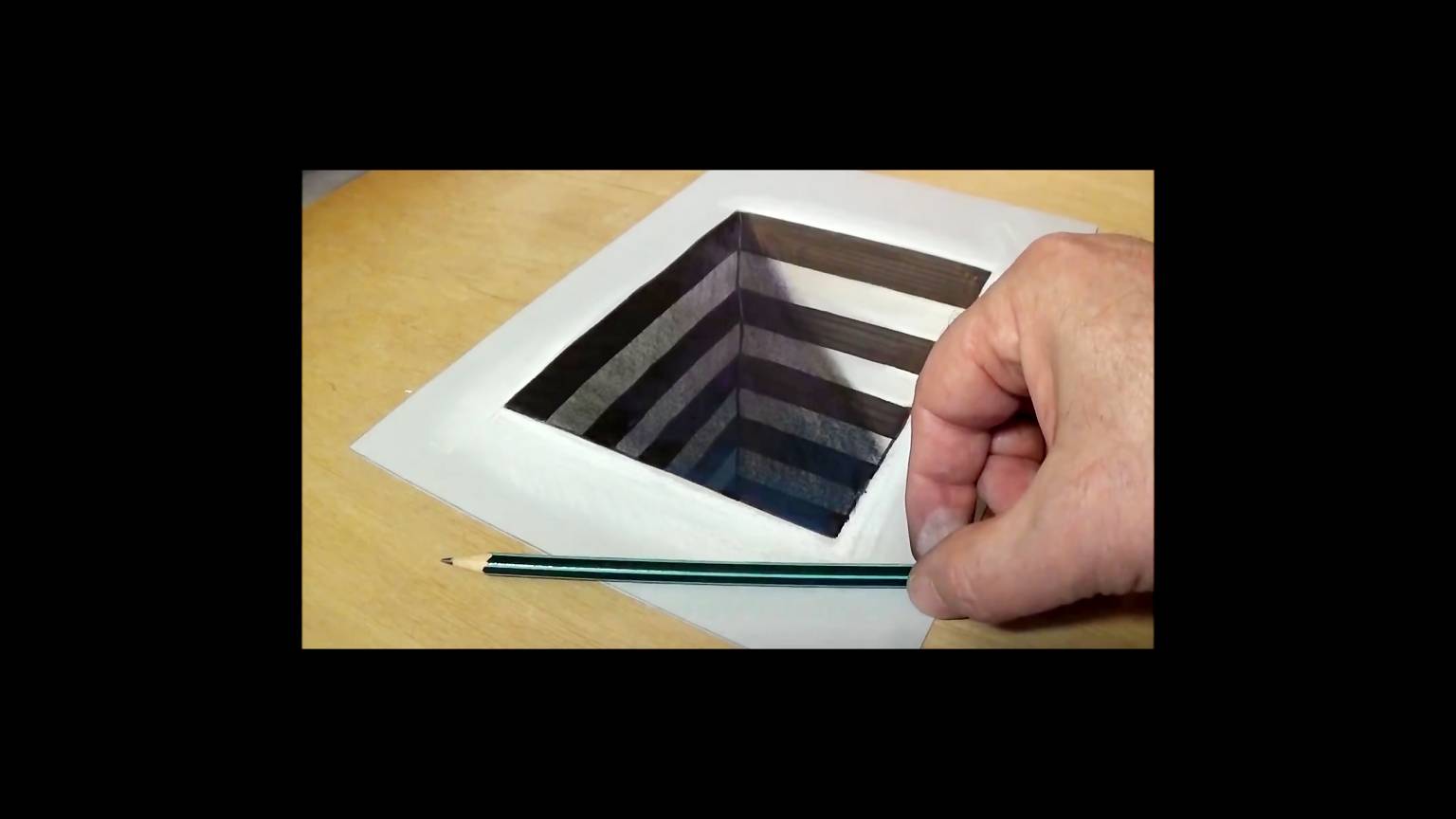 How To Draw 3D Hole - Easy Trick Art On Paper