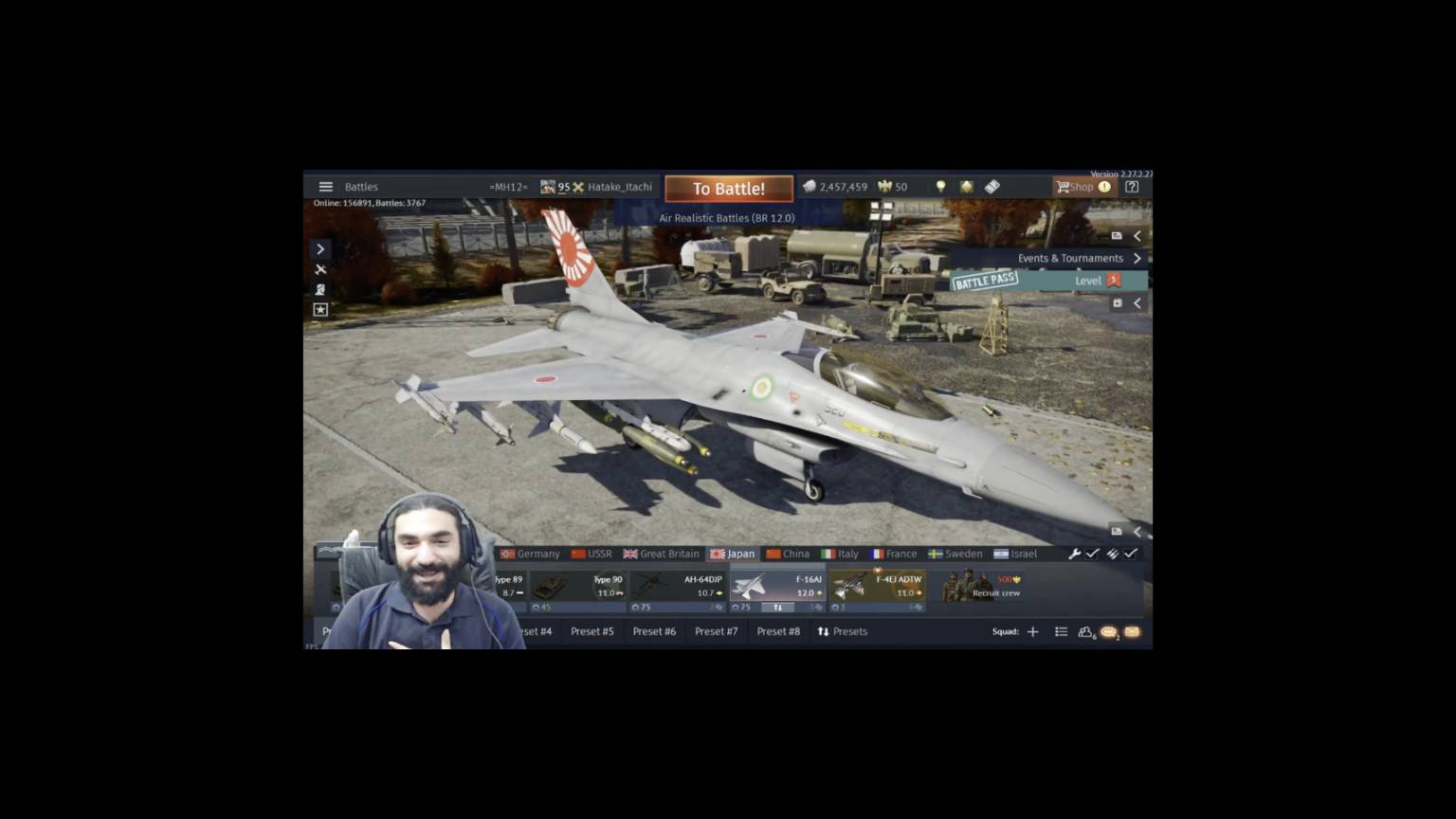 پارت 185 گیم war thunder گیم پلی وارتاندر رونمایی از جنگنده F-16 جدیدم