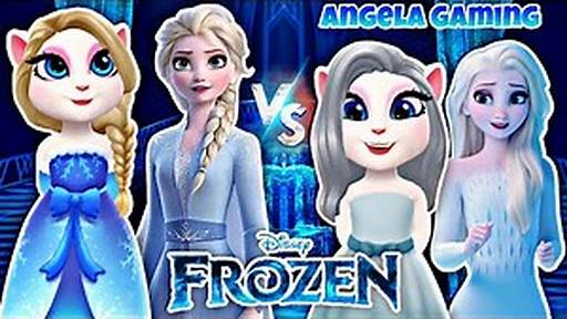 Barbie Vs Frozen Of Elsa Vs My Talking Angela 2 Makeover 😍/ Level