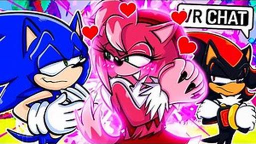 SONIC AND SHADOW ENCOUNTER MASH AMY! IN VR CHAT! 