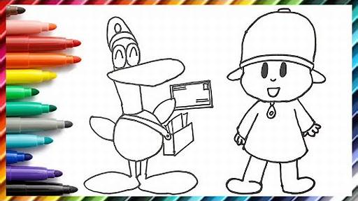 COMO DESENHAR O POCOYO, CÓMO DIBUJAR POCOYO, HOW TO DRAW POCOYO, POCOYO