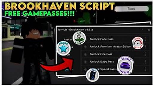 Brookhaven Script Free Gamepass Unlock Premium!