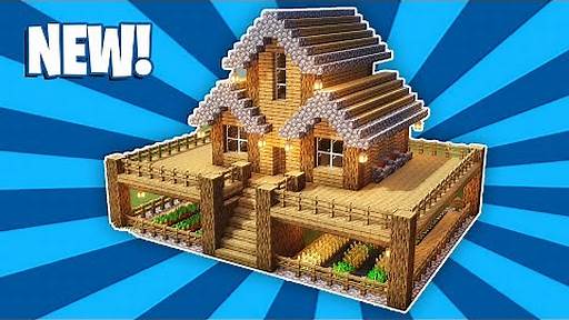 Easy Minecraft: Large Oak House Tutorial - How to Build a Survival House in  Minecraft #33 - …