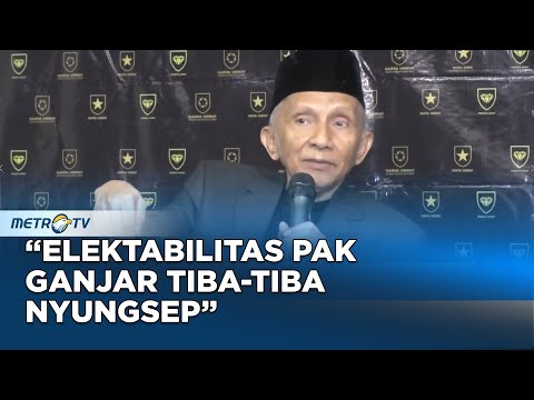 Amien Rais Sindir Elektabilitas Ganjar Anjlok