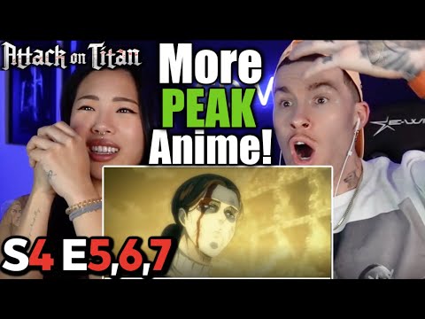 F*CKING CRAZY 3 EPISODES 😰 | Attack on Titan Reaction S4 Ep 5, 6, 7