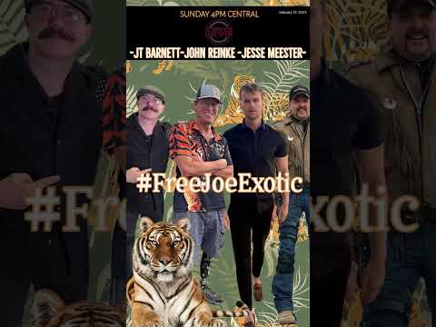 JT Barnett, John Reinke, Jesse Meester live 1-15-23 to help Joe Exotic #freejoeexotic #tiger king