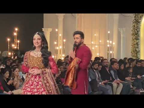 Falak Shabir live with Sarah Khan at Bridal Couture Week 2023