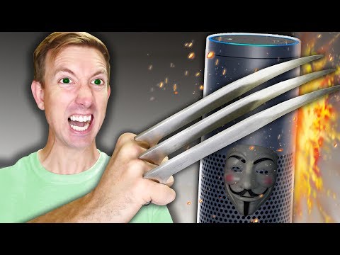 CAUGHT HACKER SPYING ON ME & DESTROYING AMAZON ALEXA with NINJA GADGETS